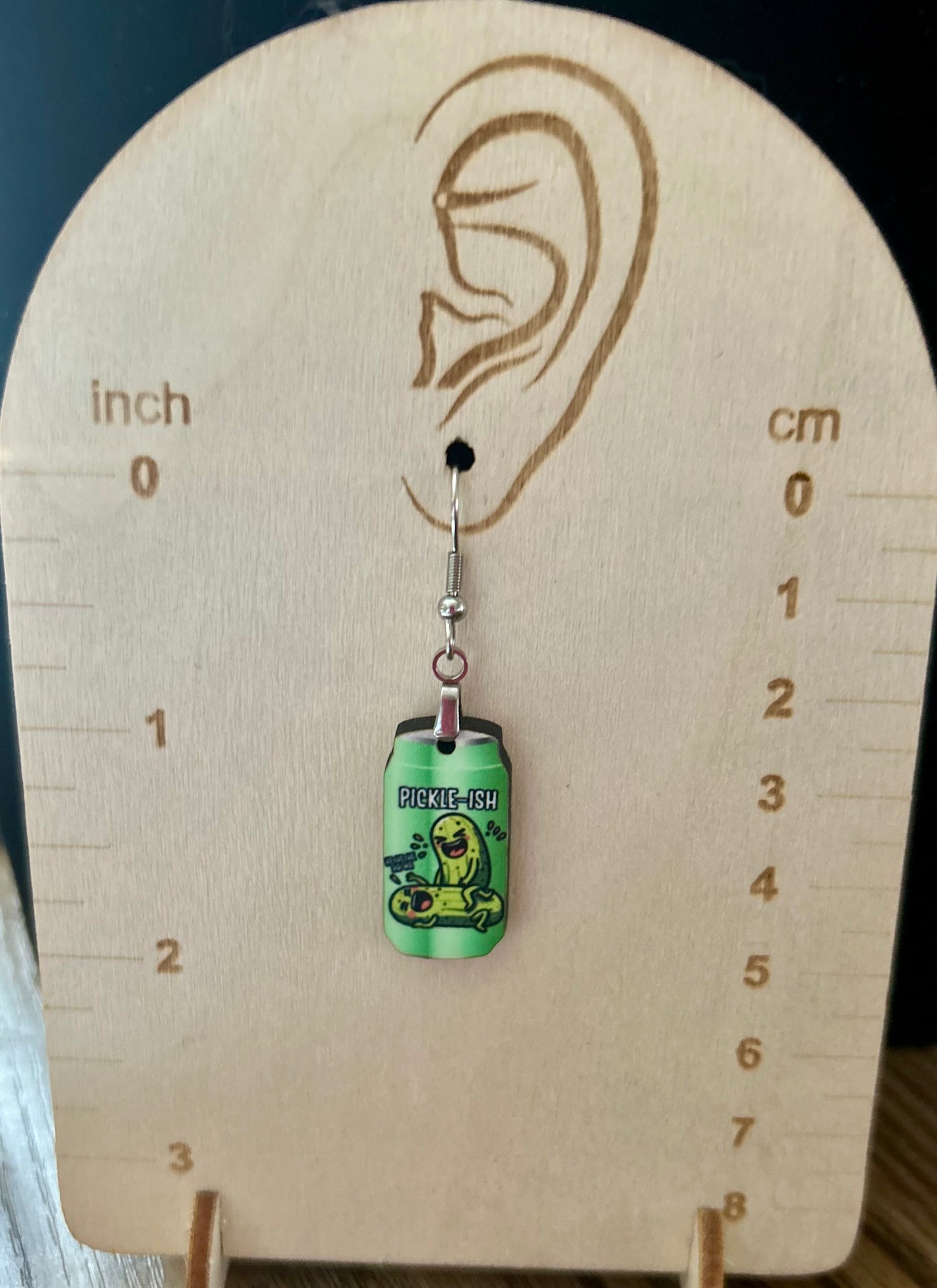 Soda Can Shaped Sublimated Earrings 1 inch