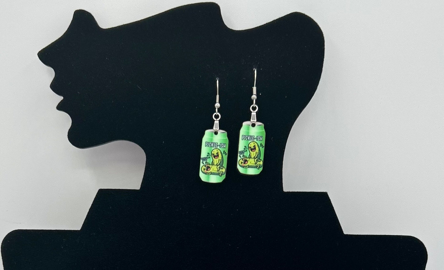 Soda Can Shaped Sublimated Earrings 1 inch
