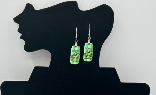 Soda Can Shaped Sublimated Earrings 1 inch