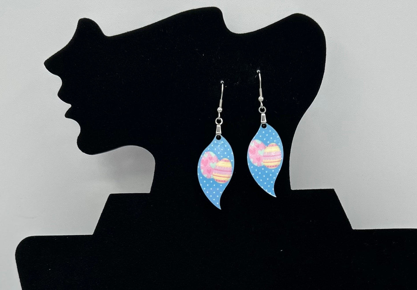 Swirl Drop Shaped Sublimated Earring