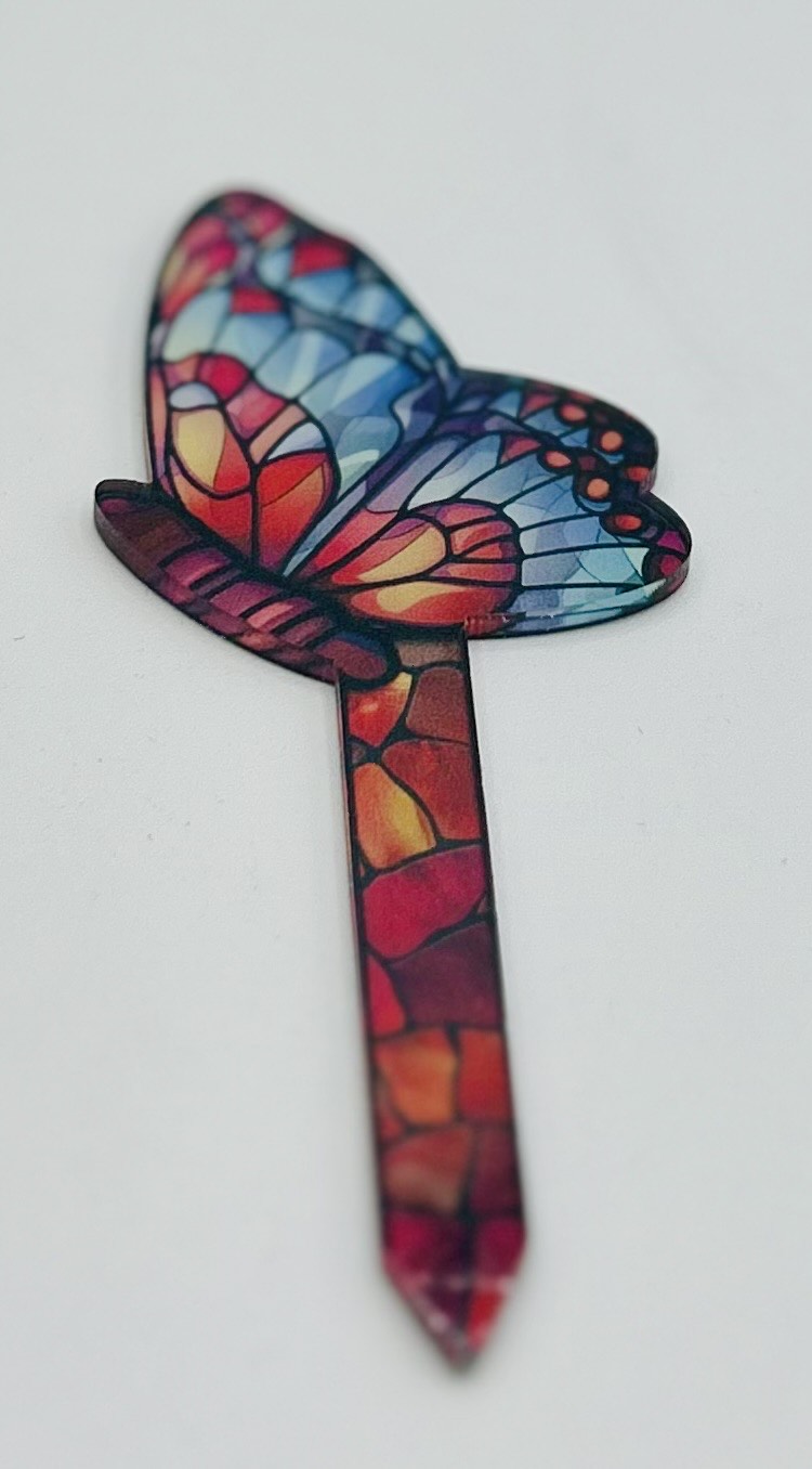 Acrylic Shaped Sublimated Garden Stake 4 inch