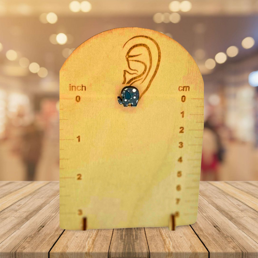 Elephant Shaped Sublimated Stud Earrings