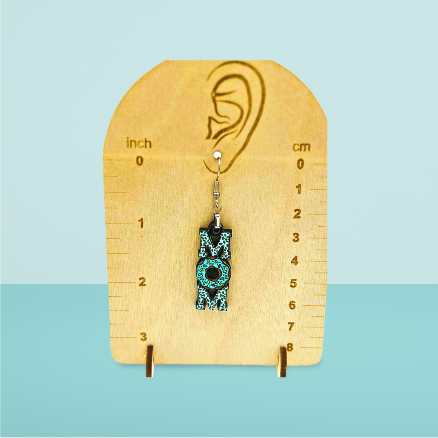 Mom Shaped Sublimated Earrings 1.5 inch
