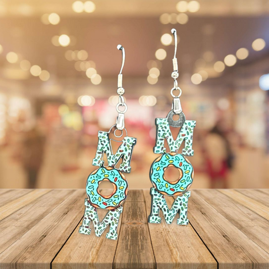 Mom Shaped Sublimated Earrings 1.5 inch