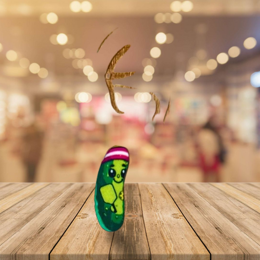 Pickle Shaped Sublimated Stud Earrings