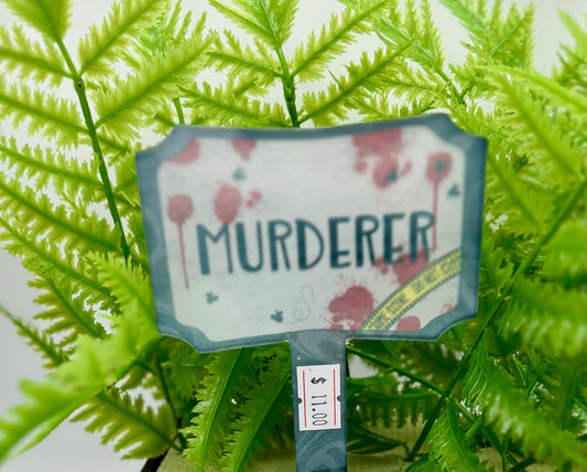 Acrylic Rectangle Shaped Sublimated Garden Stake