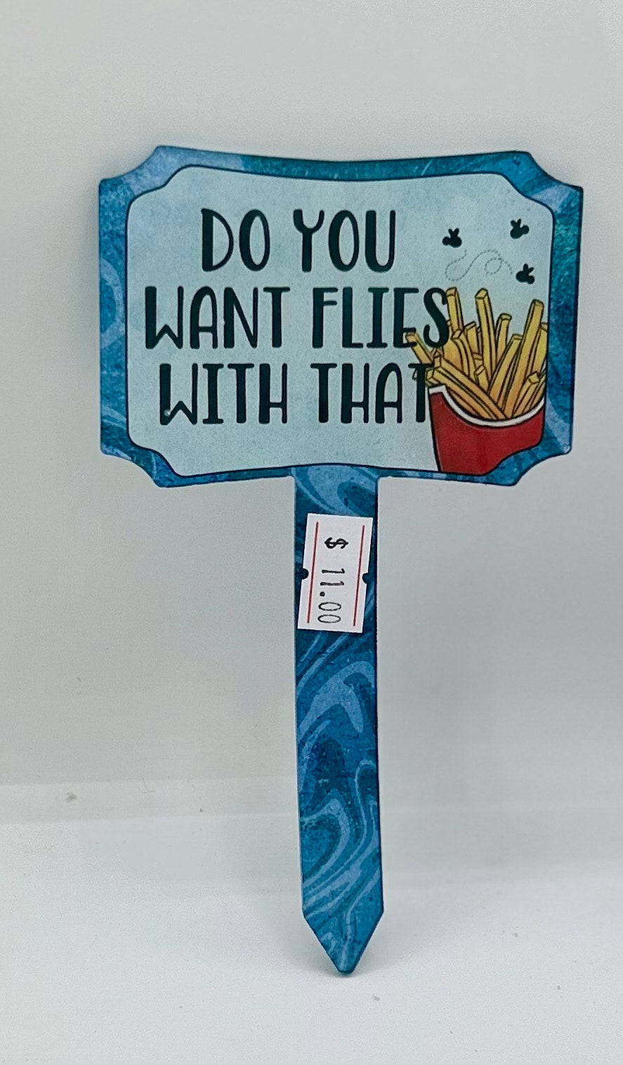 Acrylic Rectangle Shaped Sublimated Garden Stake