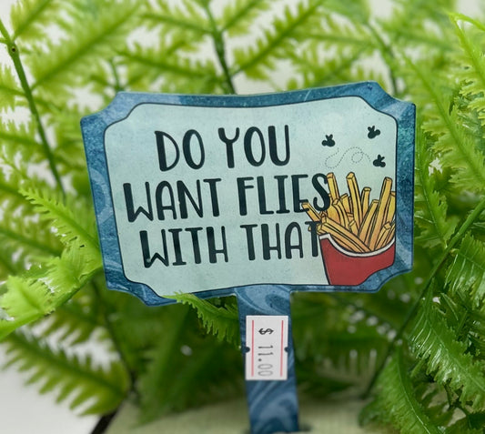 Acrylic Rectangle Shaped Sublimated Garden Stake