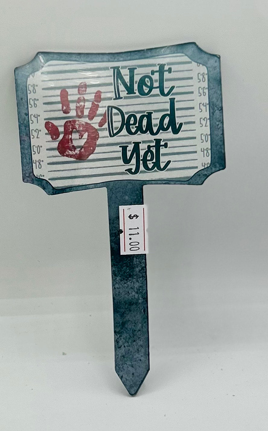 Acrylic Rectangle Shaped Sublimated Garden Stake