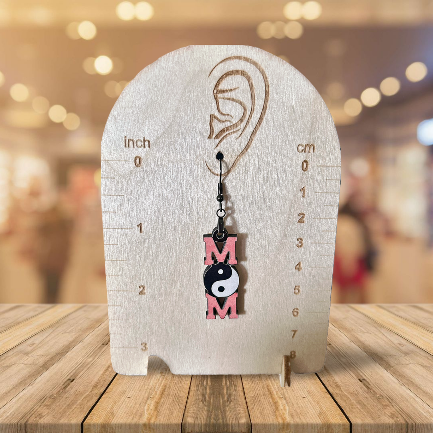 Mom Shaped Sublimated Earrings 1.5 inch