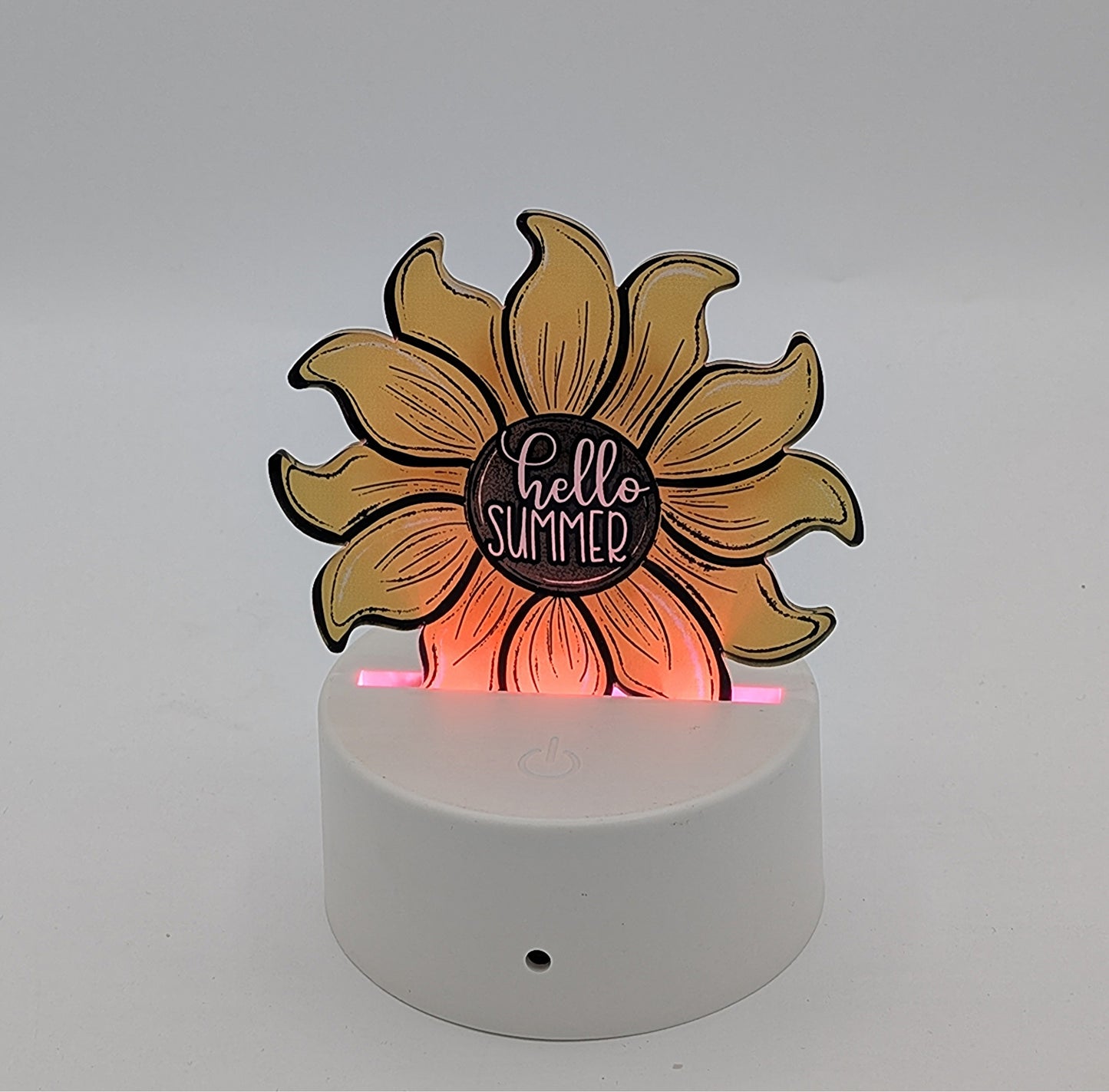 Acrylic Sun Shaped Sublimated Light