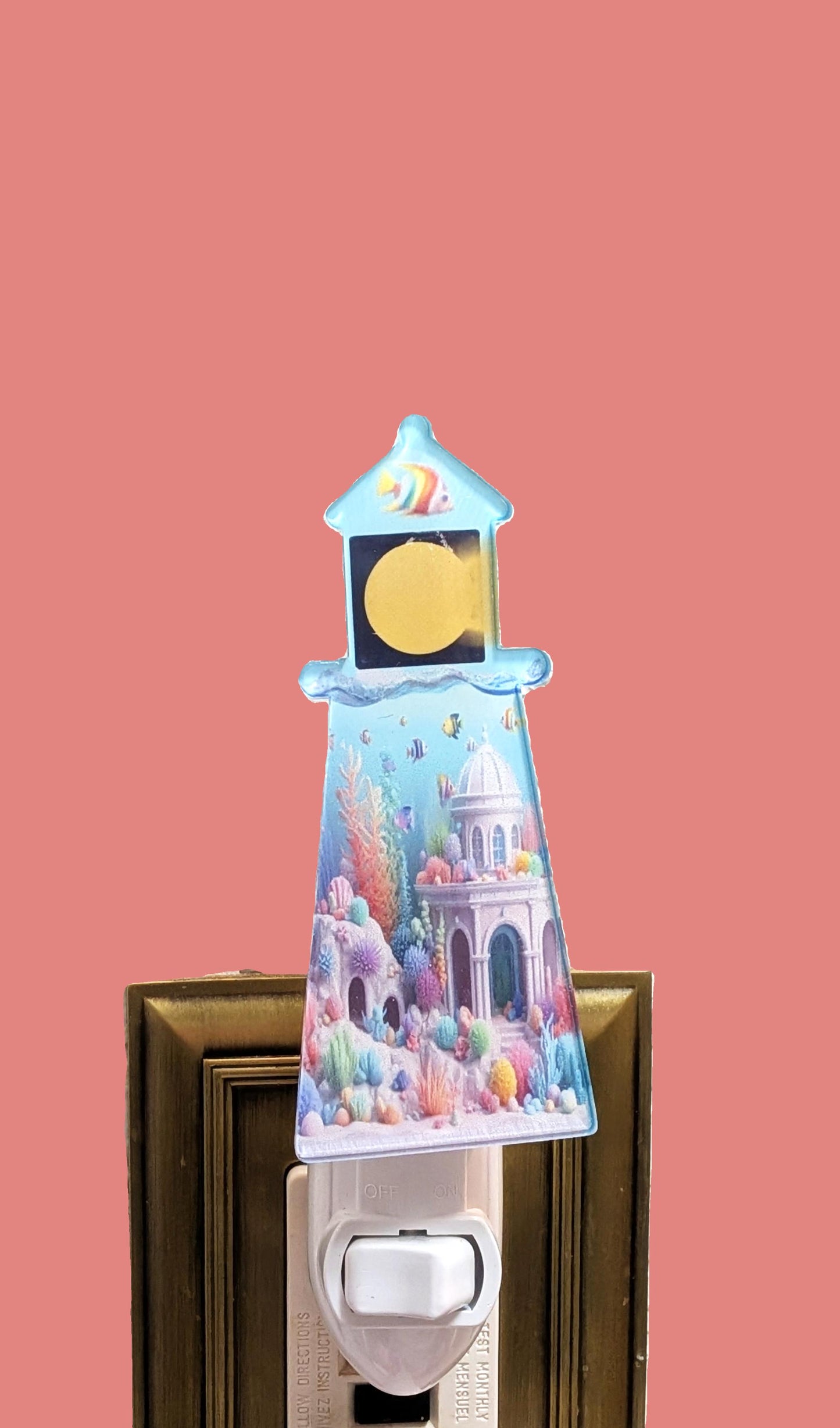 Lighthouse Shaped Sublimated Electric Night Light