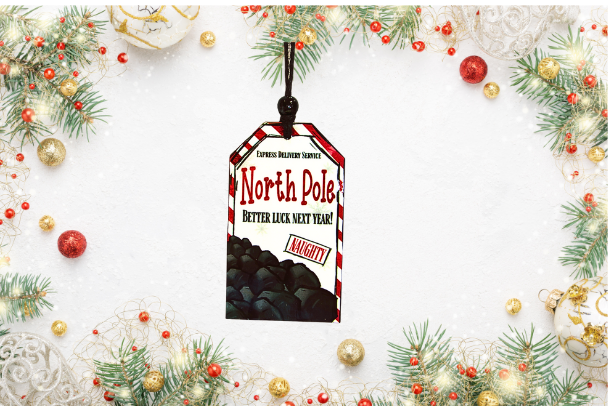 Tag Shaped Sublimated Ornament