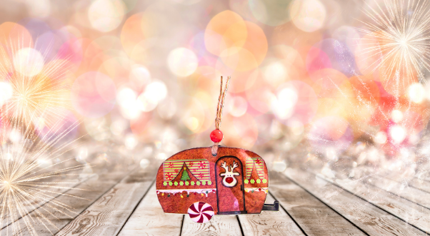 Camper Shaped Sublimated Ornaments