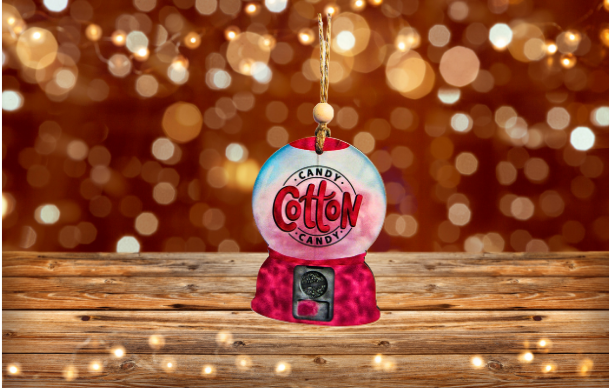 Snowglobe Shaped Sublimated Ornament