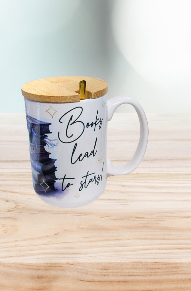 15 oz, Mug with Spoon and Lid Sublimated
