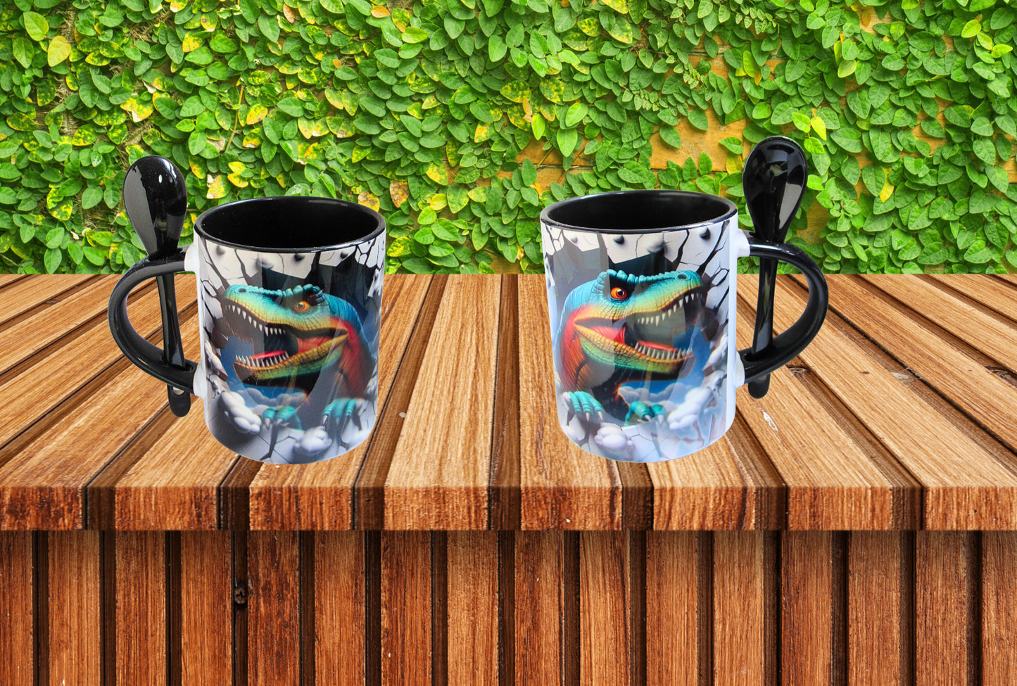 11 oz. Colored Sublimated Mug with Spoon
