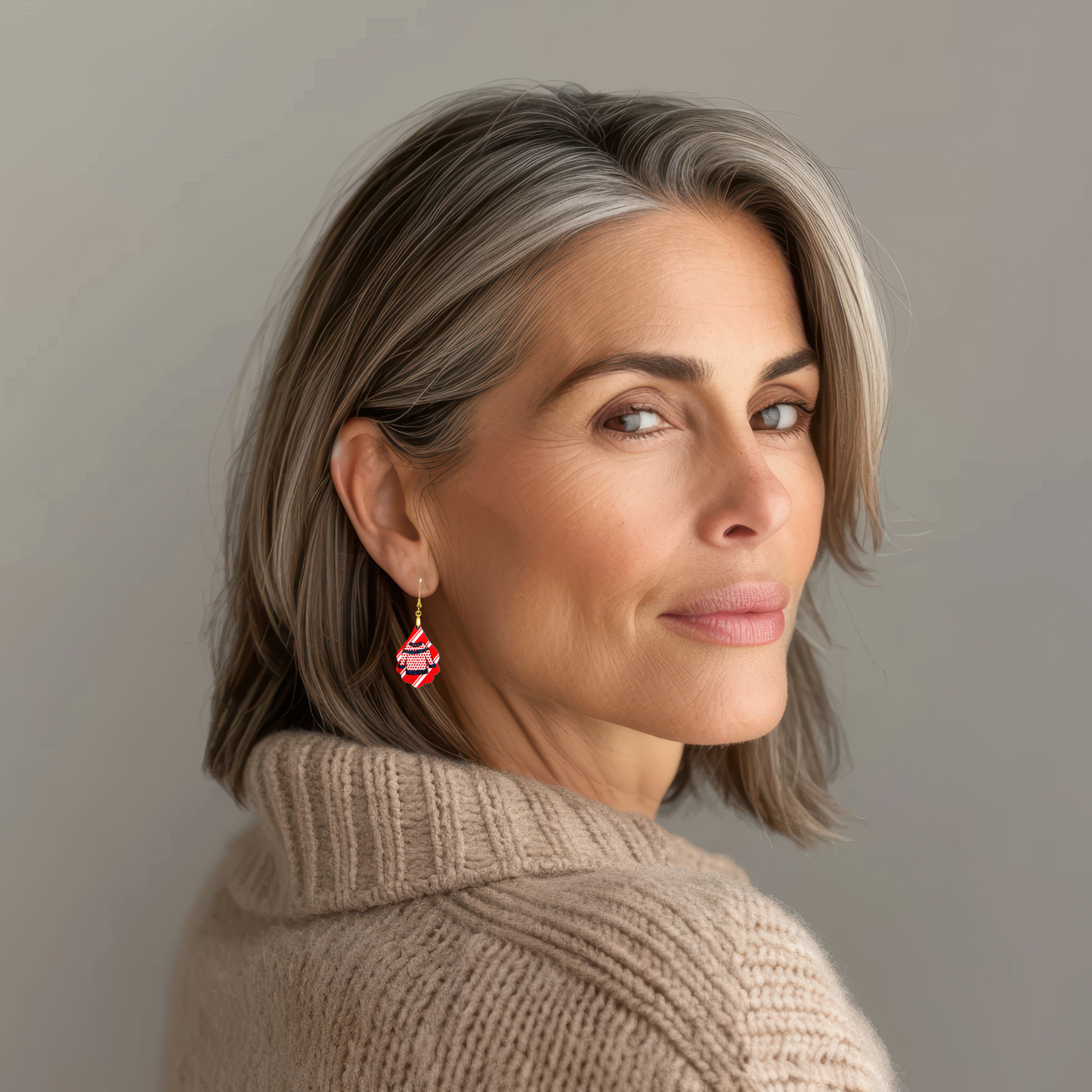 Fancy Teardrop Shaped Sublimated Earrings