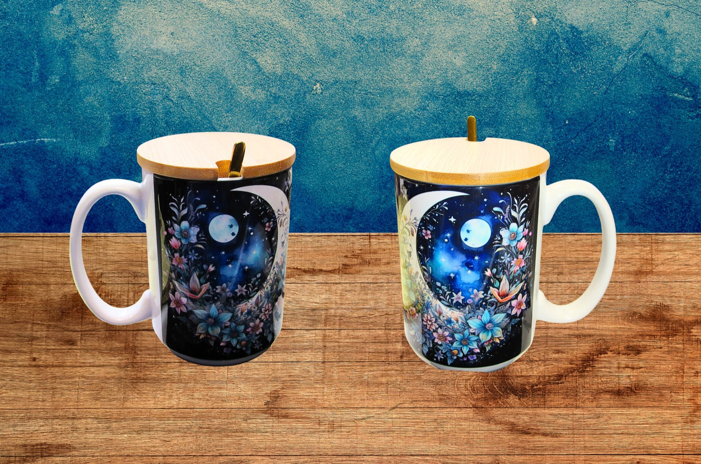 15 oz, Mug with Spoon and Lid Sublimated