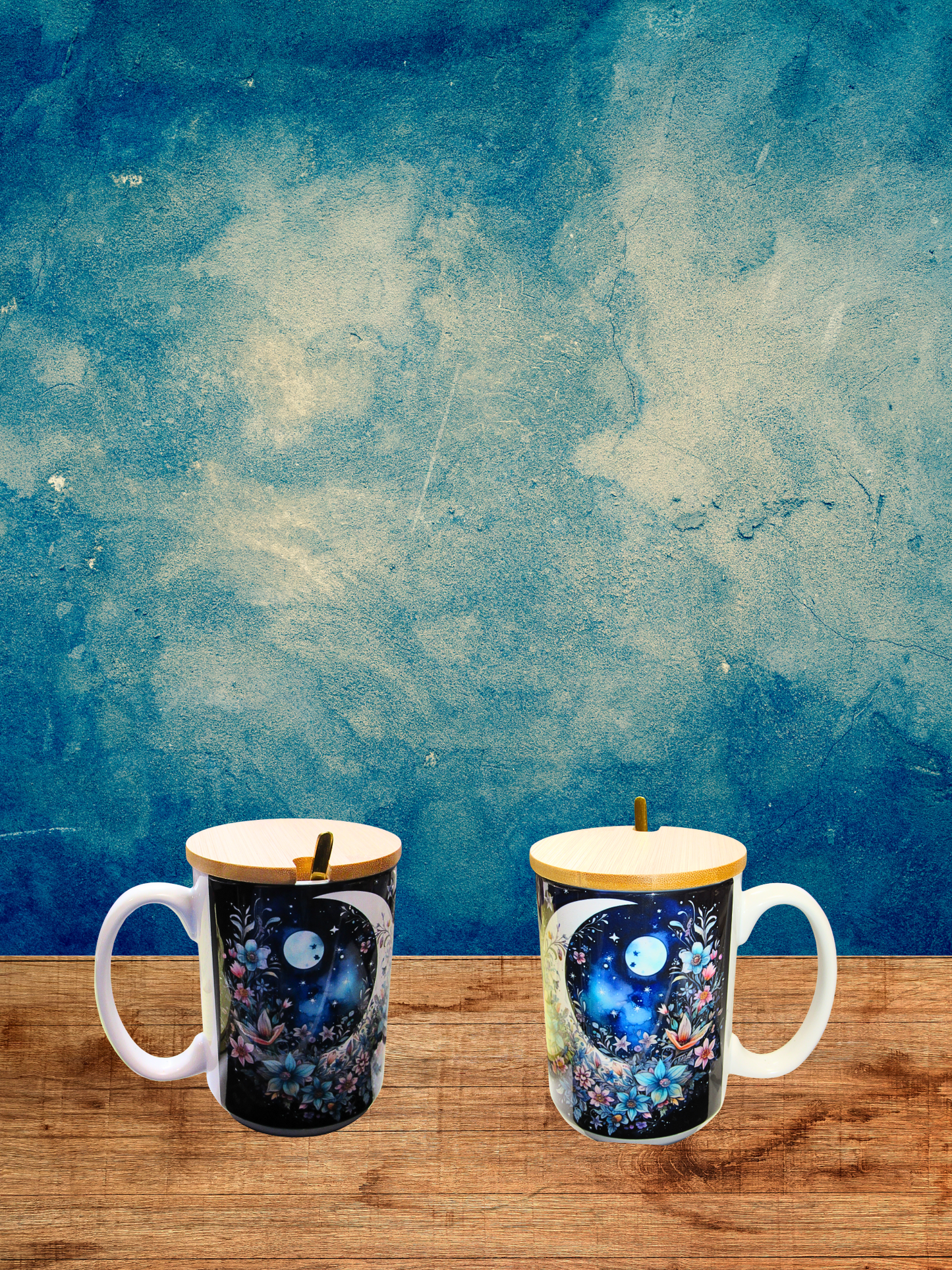 15 oz, Mug with Spoon and Lid Sublimated