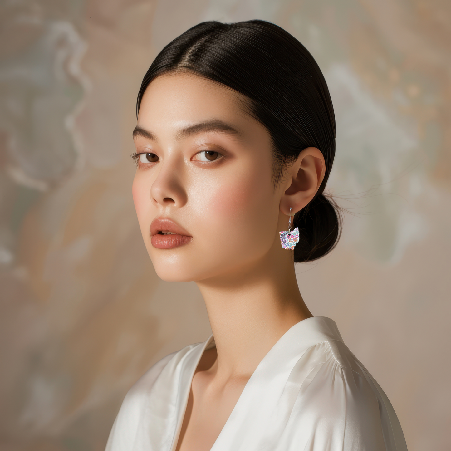 Ohio Shaped Sublimated Earrings