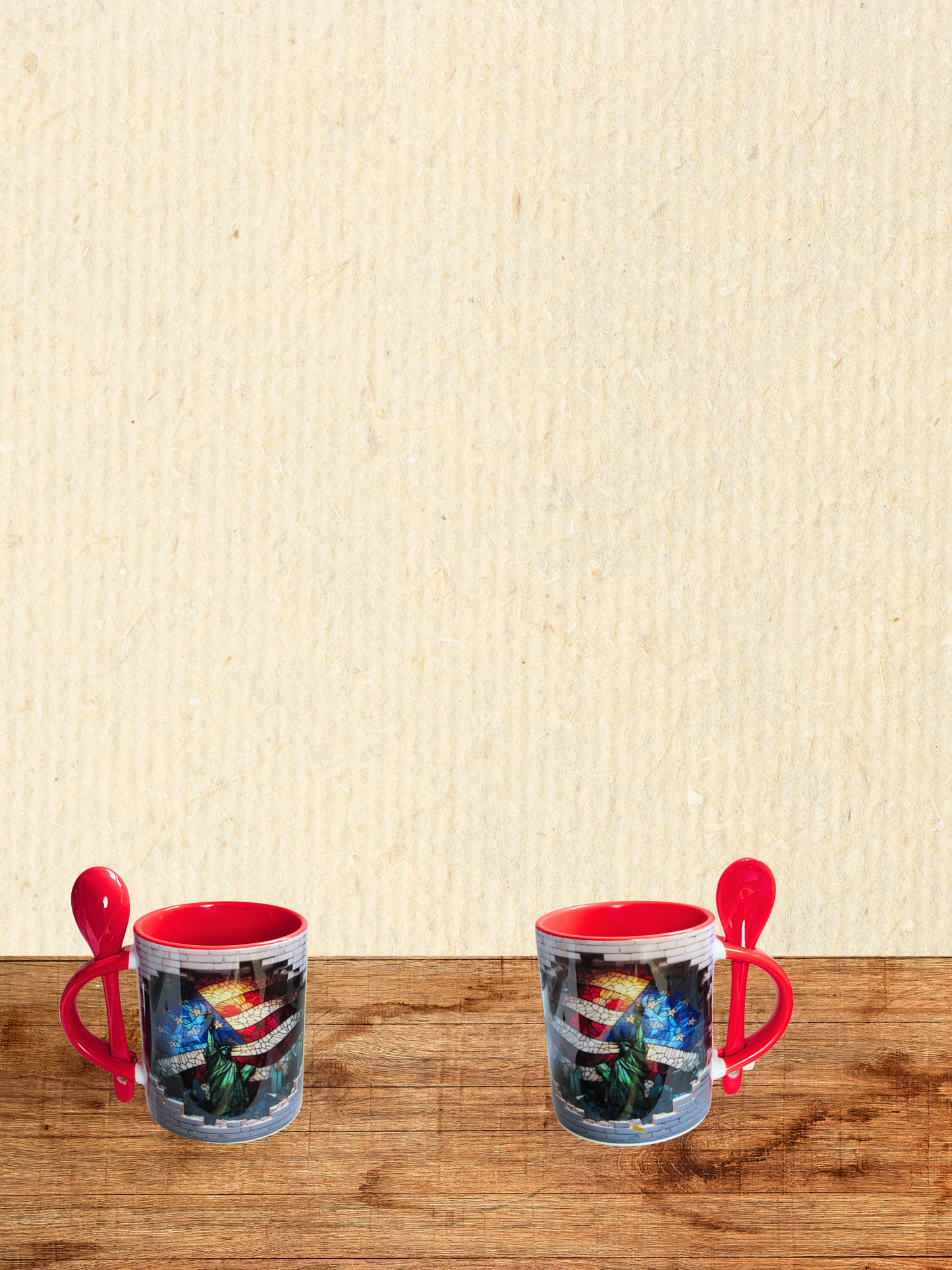 11 oz. Colored Sublimated Mug with Spoon