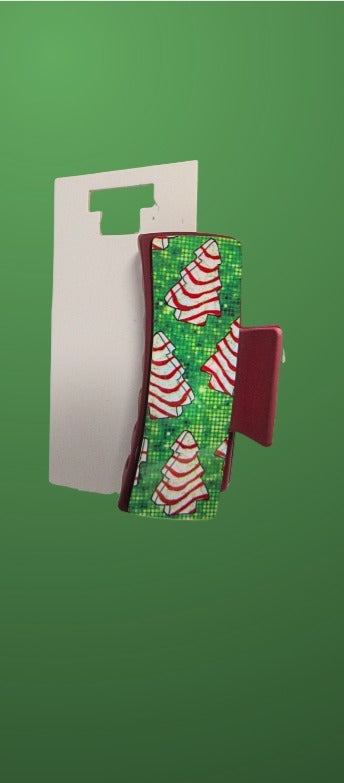 Christmas Sublimated Hair Clips Large