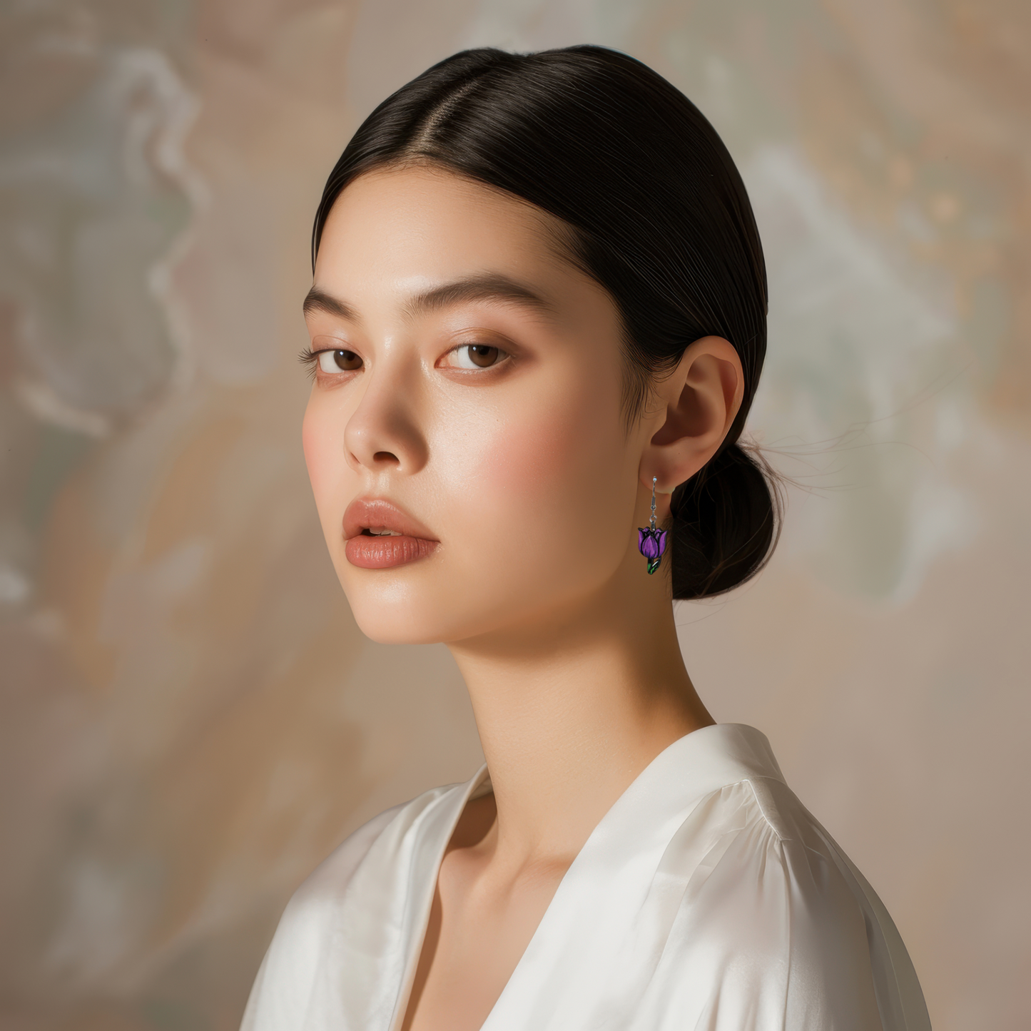 Tulip Shaped Sublimated Earrings 1 inch