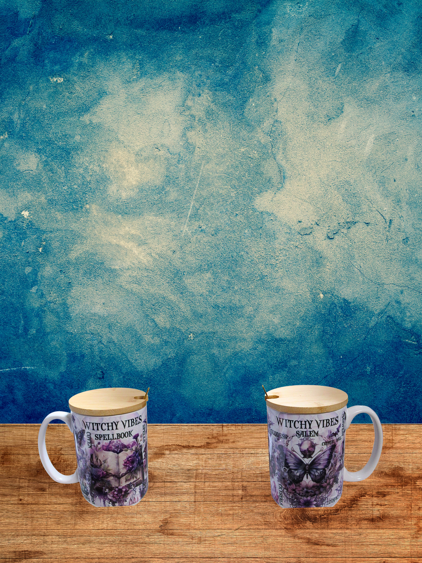15 oz, Mug with Spoon and Lid Sublimated
