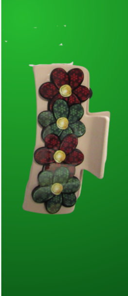 Large Flower Shaped Sublimated Hair Clip