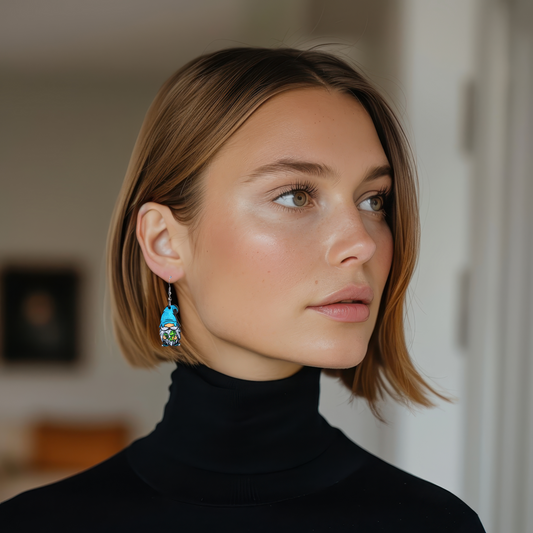 Gnome Shaped Sublimated Earring