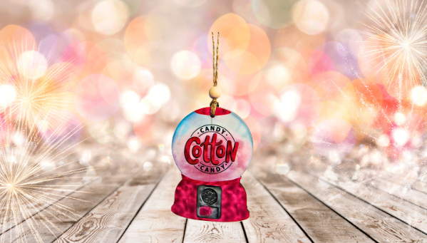 Snowglobe Shaped Sublimated Ornament