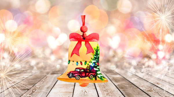 Bell Shaped Sublimated Ornament