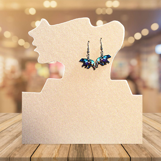 Bear Shaped Sublimated Earrings
