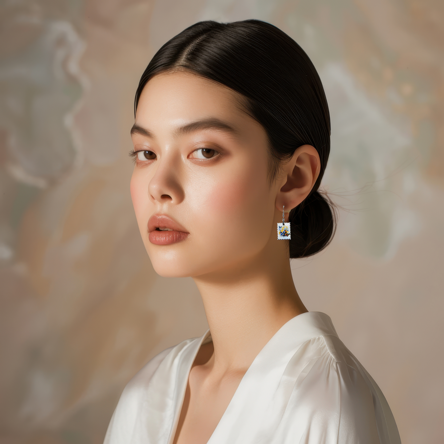 Stamp Shaped Sublimated Earrings