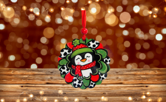 Scalloped Shaped Sublimated Ornament