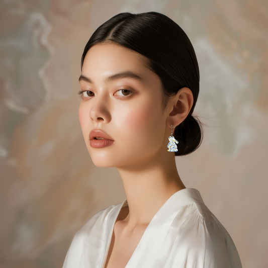 Bunny Shaped Sublimated Earrings