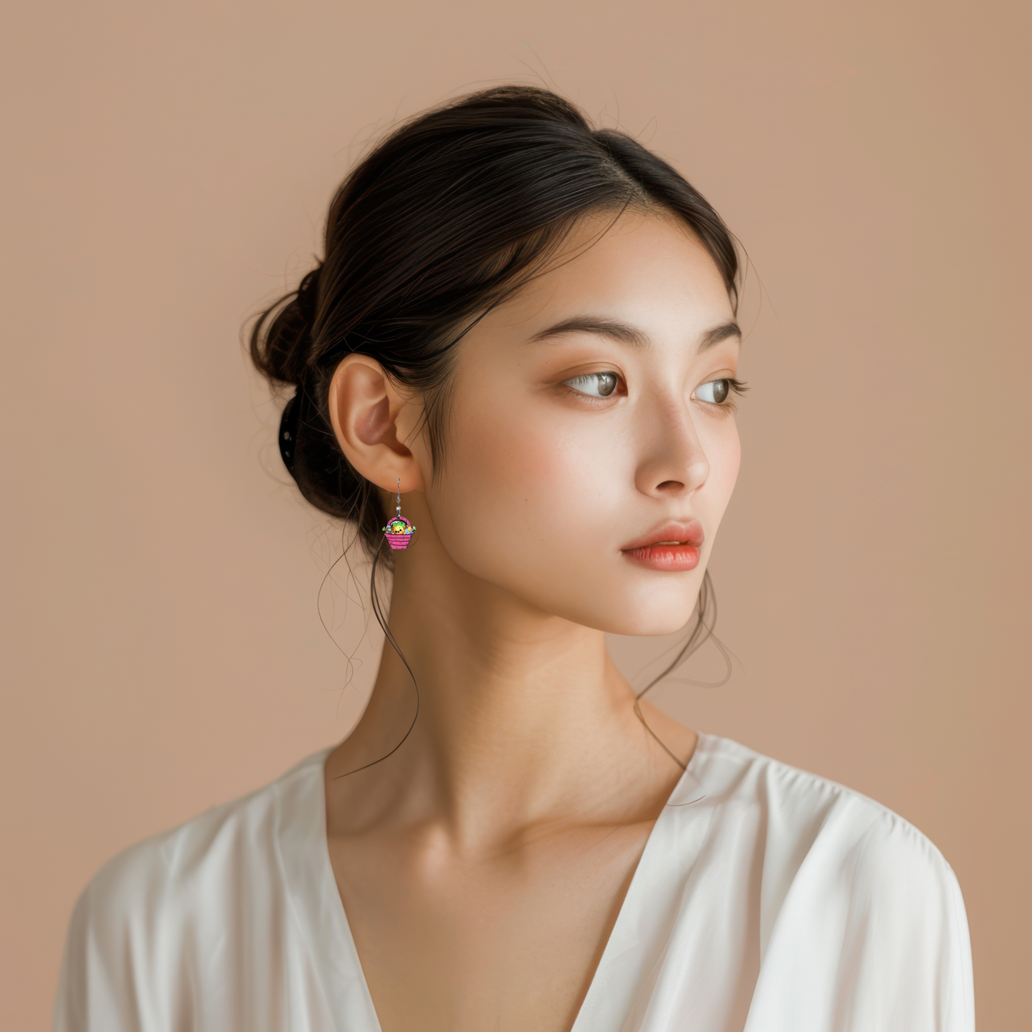 Basket Shaped Sublimated Earrings