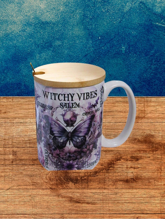 15 oz, Mug with Spoon and Lid Sublimated