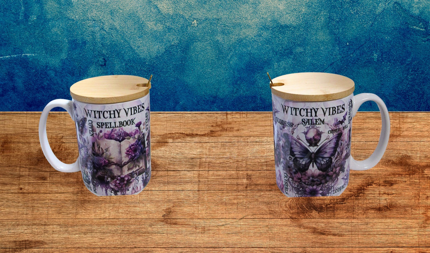 15 oz, Mug with Spoon and Lid Sublimated