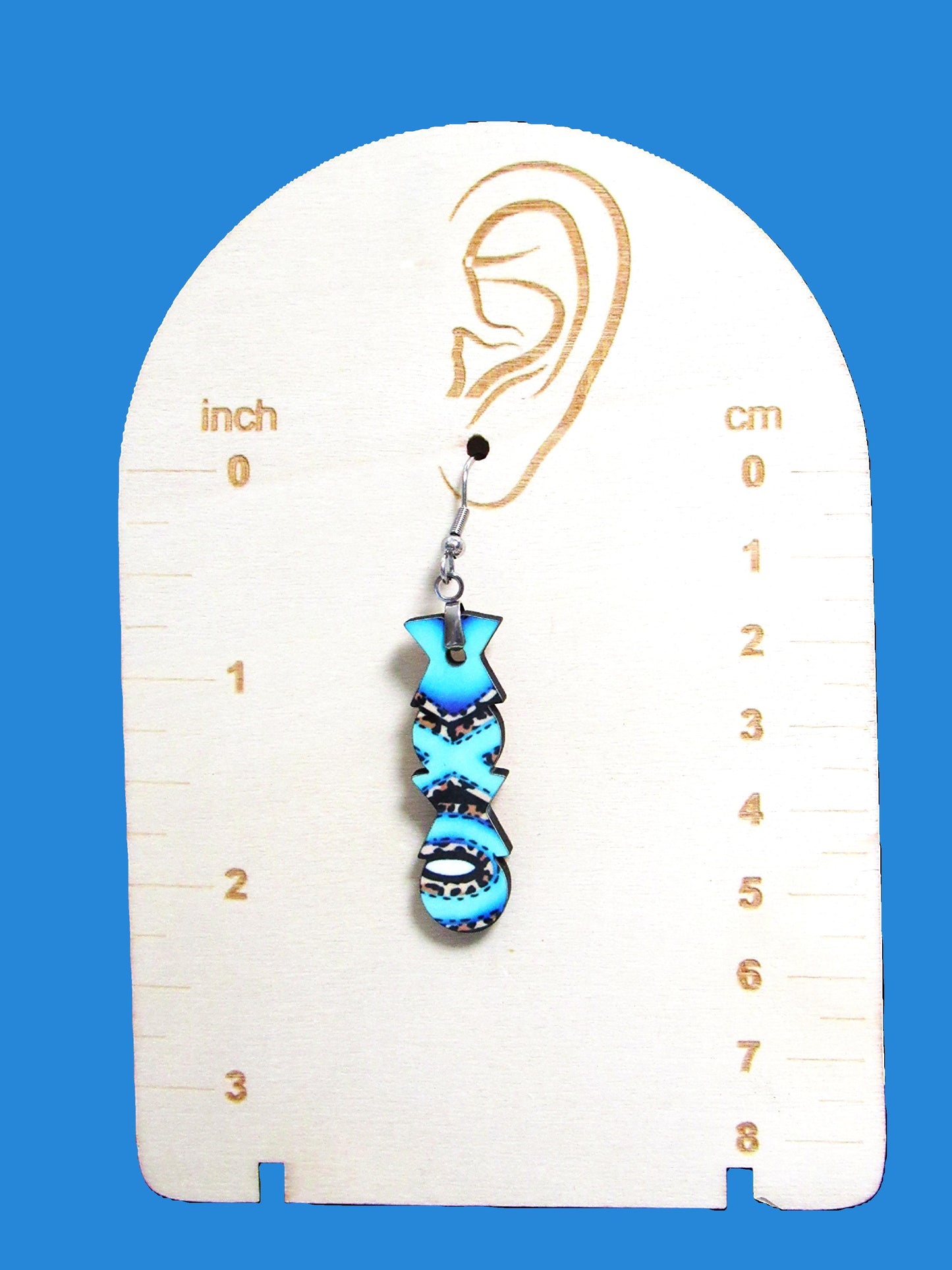 XXO  Shaped Sublimated Earrings
