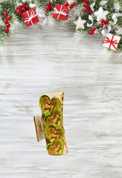 Heart Shaped Sublimated Hair Clip Large