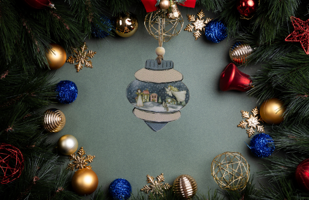 Vintage Shaped Sublimated Ornament