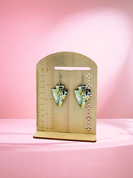 MDF-Arrow Head Shaped Sublimated Earrings 1.5 inch
