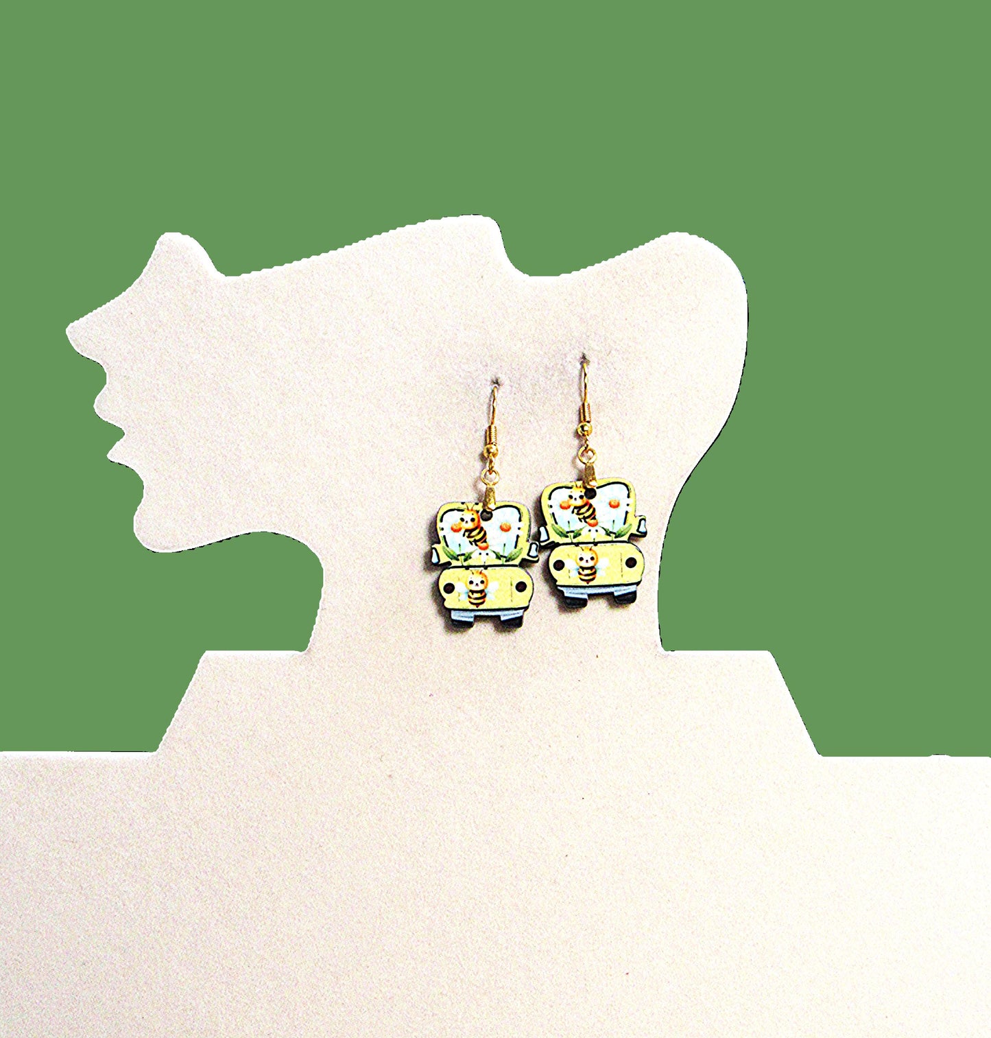 Truck Shaped Sublimated Earring 1 inch