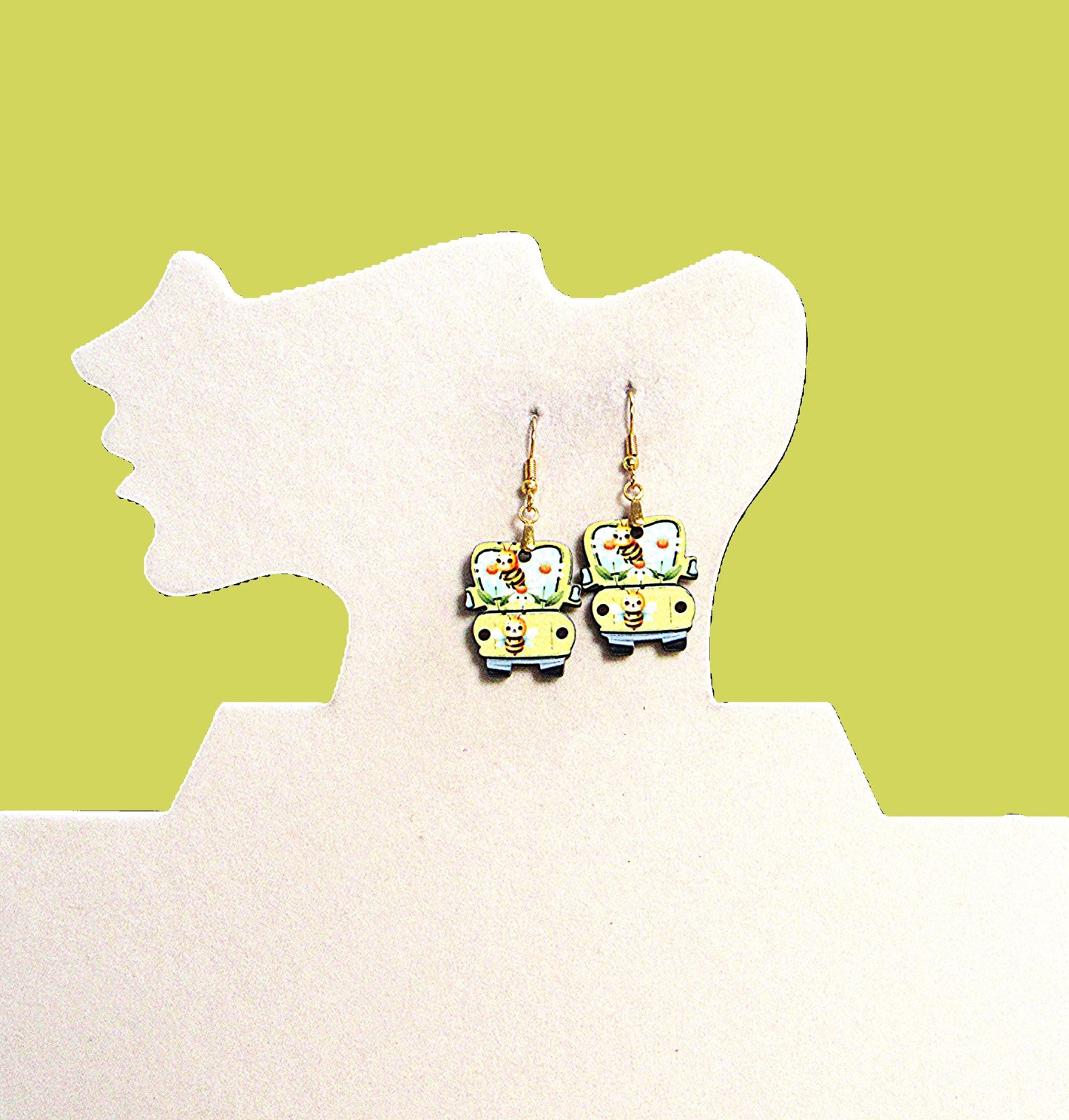 Truck Shaped Sublimated Earring 1 inch