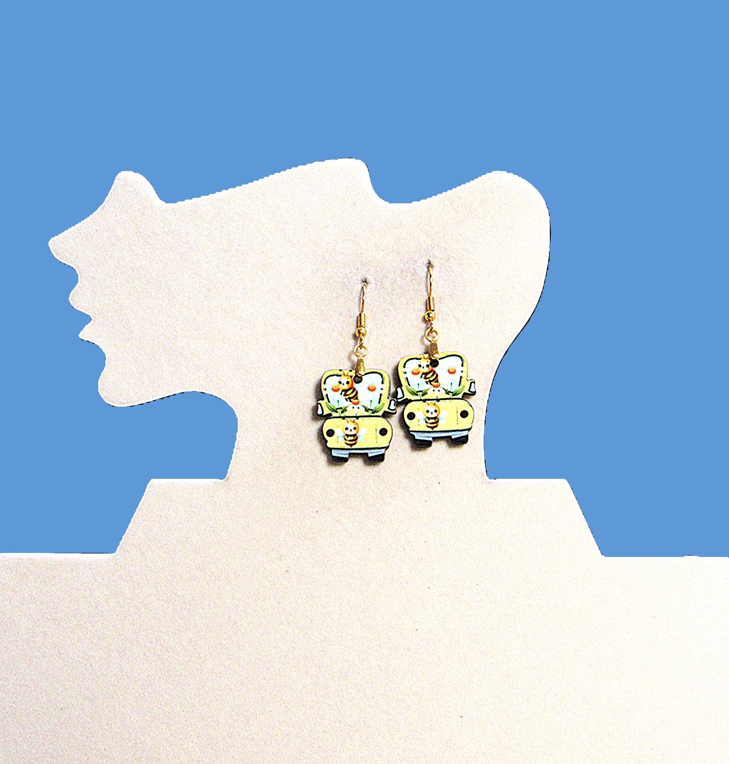 Truck Shaped Sublimated Earring 1 inch