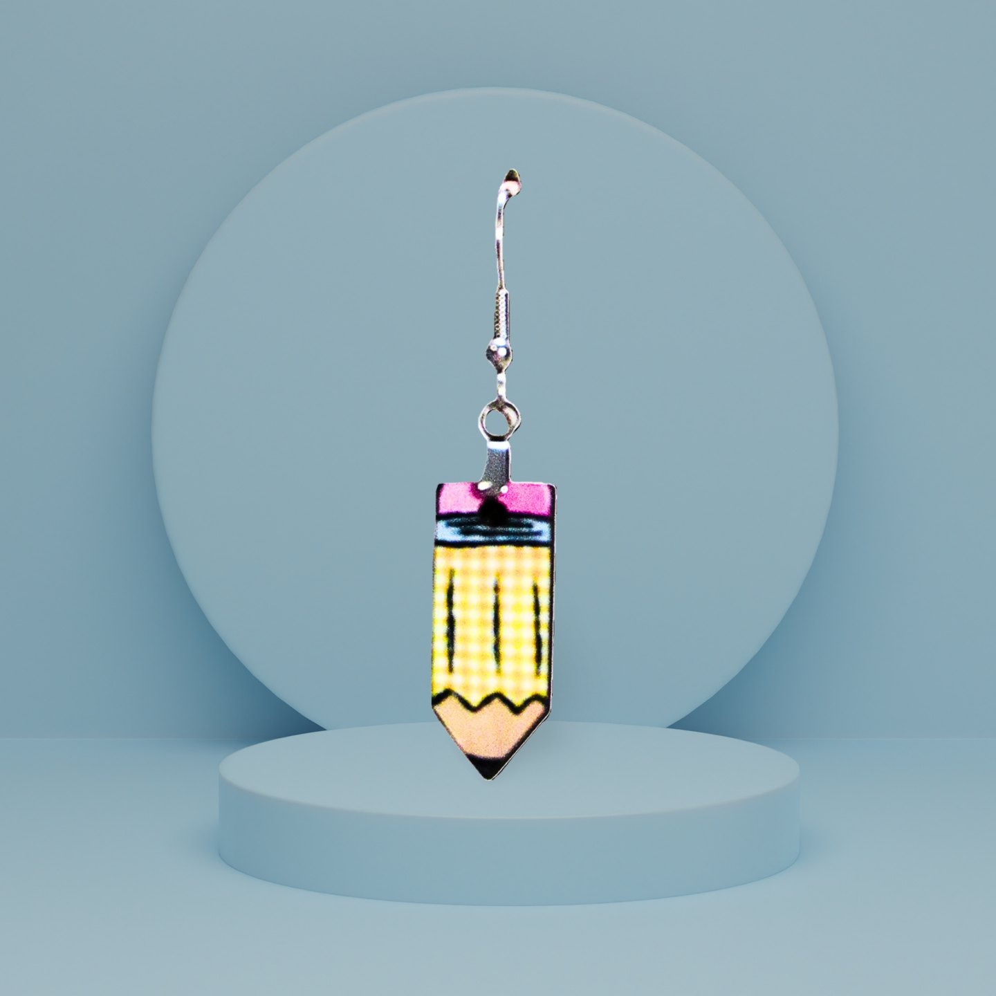 Pencil Shaped Sublimated Earring