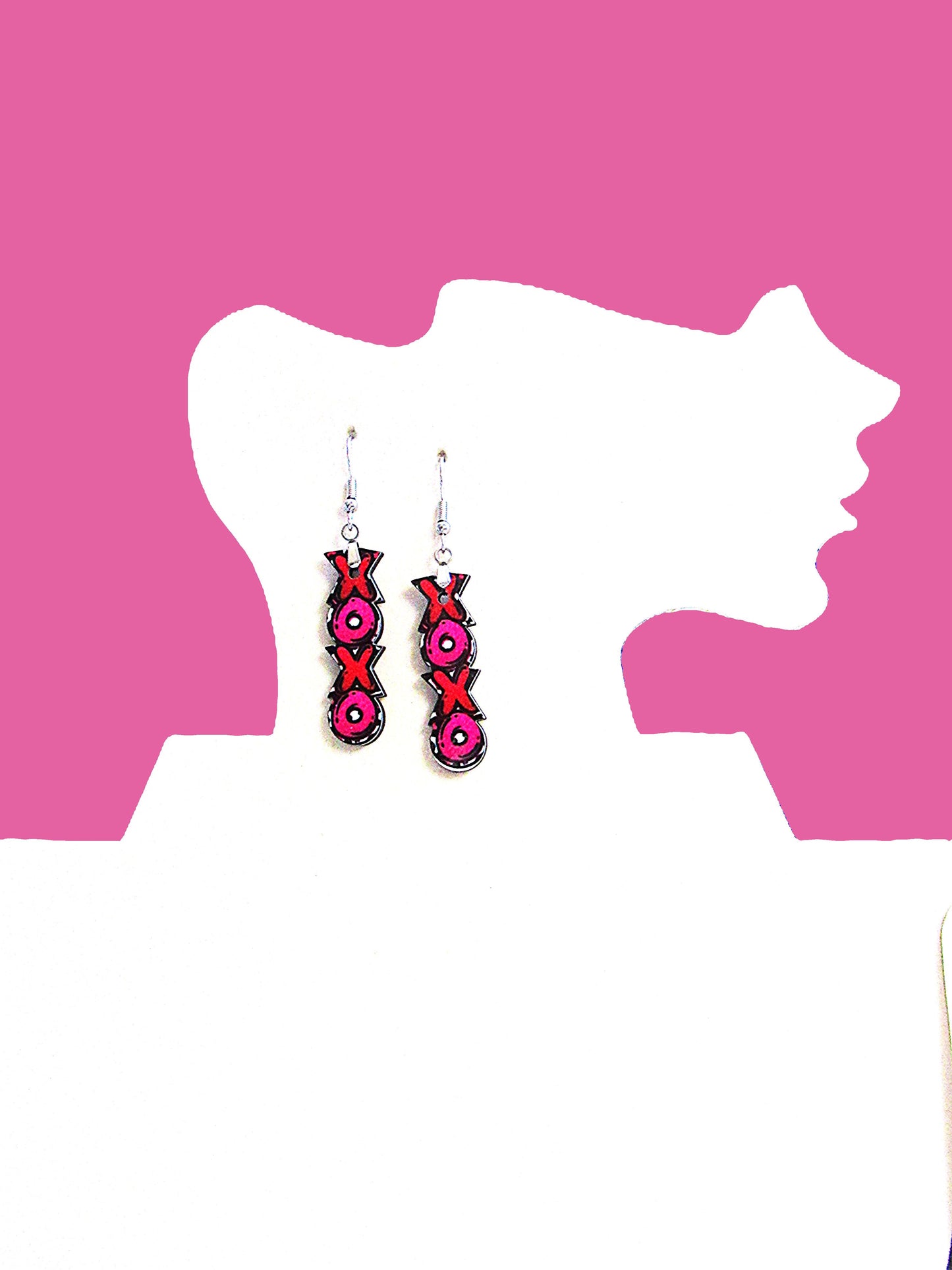 XOXO  Shaped Sublimated Earrings