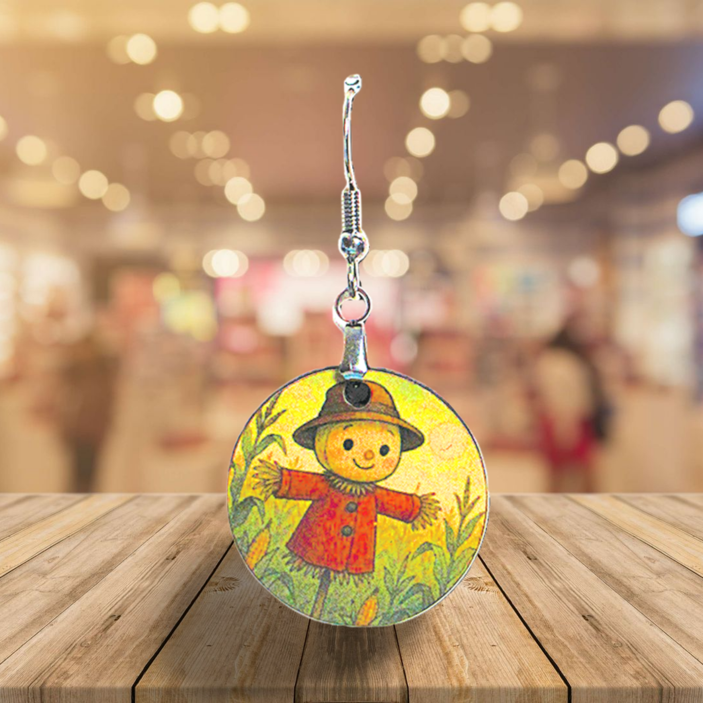 Round Shaped Sublimated 1 inch Earrings